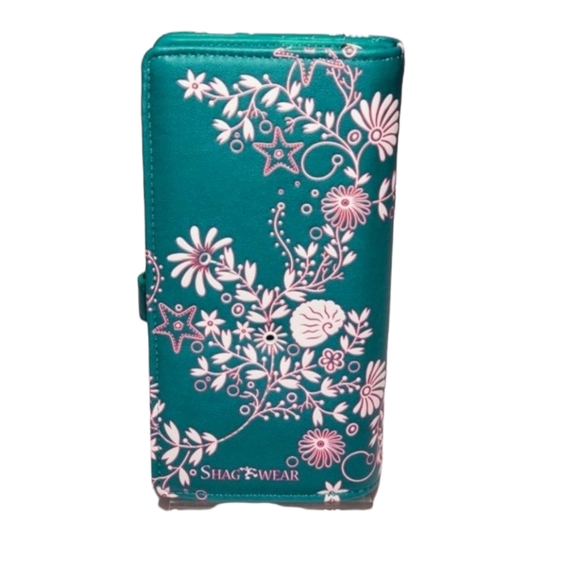 Mermaid Wallet NWT - Shagwear Teal Vegan Leather - Ladies Womens Gift Ideas - Picture 5 of 10